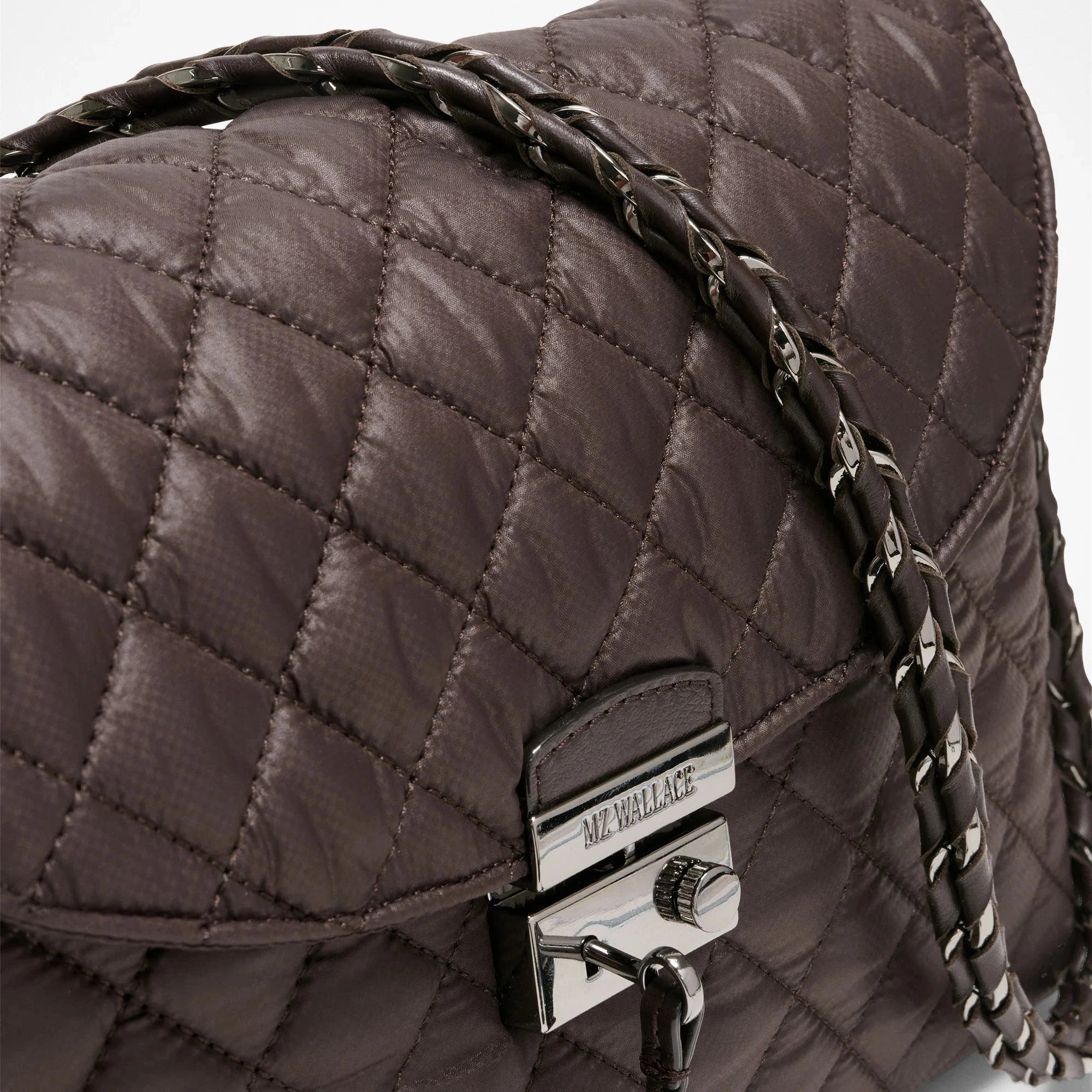 MZ Wallace Crosby Lock Shoulder Espresso - Big Bag NY