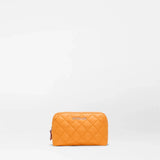 MZ Wallace Small Double Zip Cosmetic in Sunset Orange - Big Bag NY