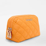 MZ Wallace Small Double Zip Cosmetic in Sunset Orange - Big Bag NY