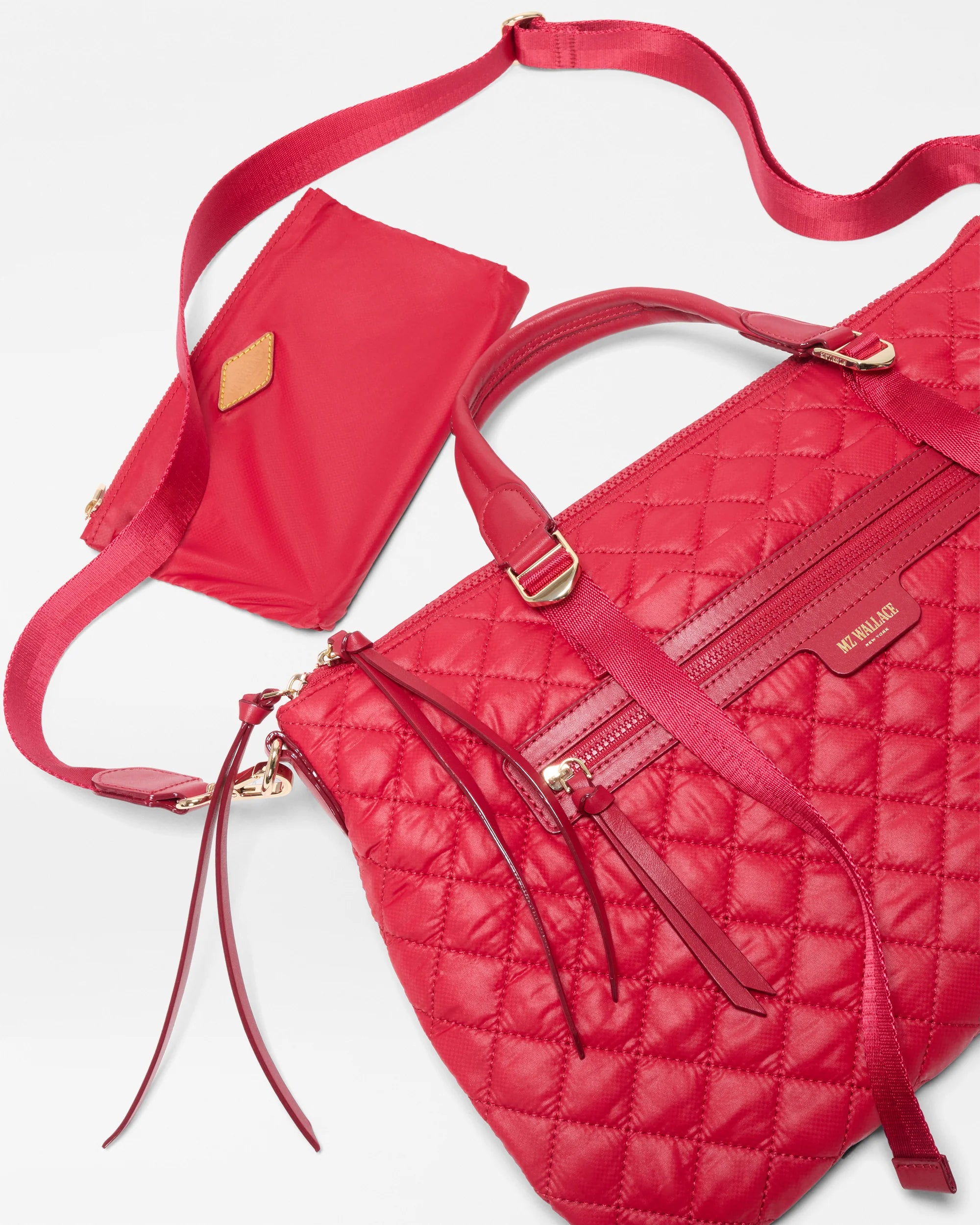 MZ WALLACE Medium Park Satchel
 Apple - Big Bag NY