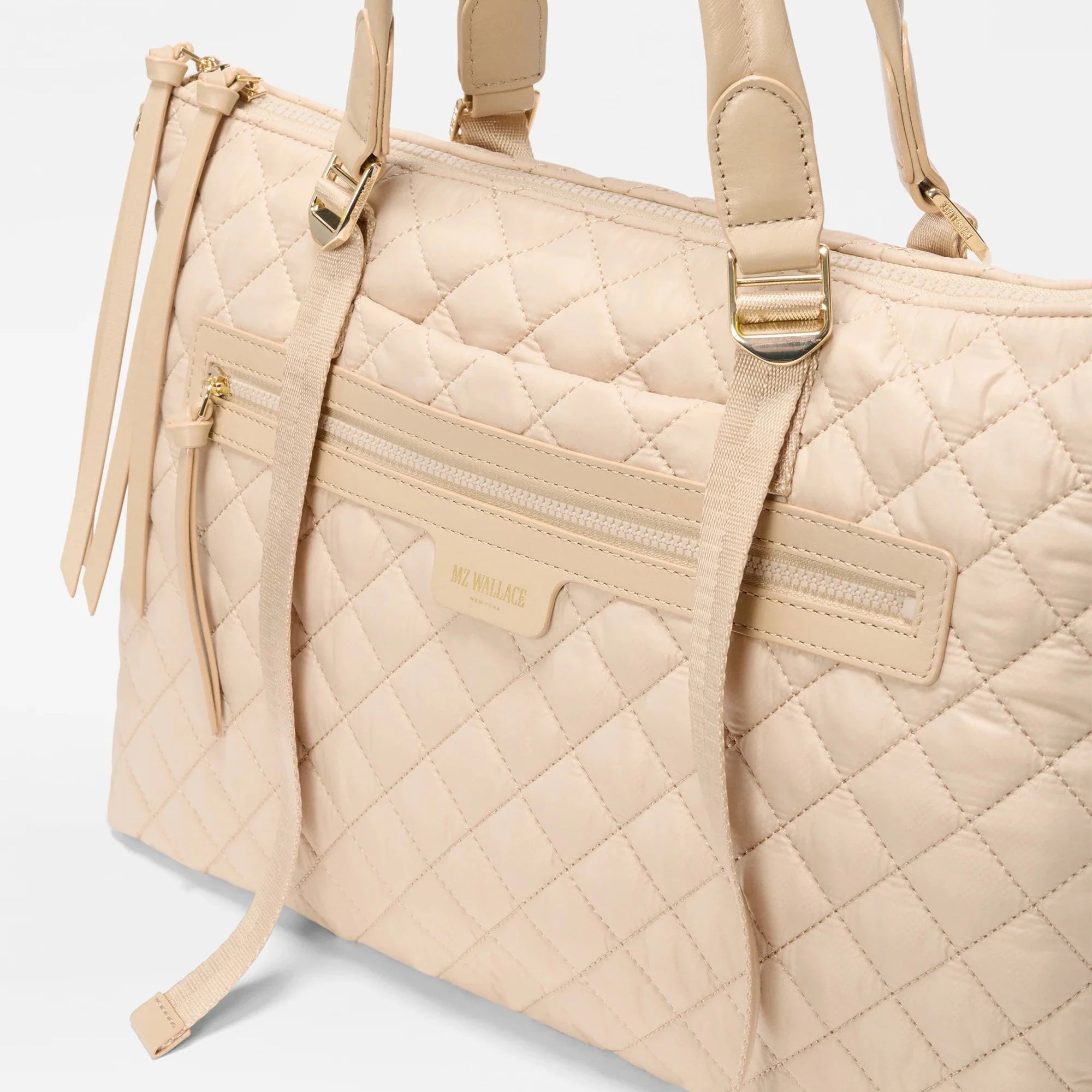 MZ WALLACE Medium Park Satchel
 Buff - Big Bag NY