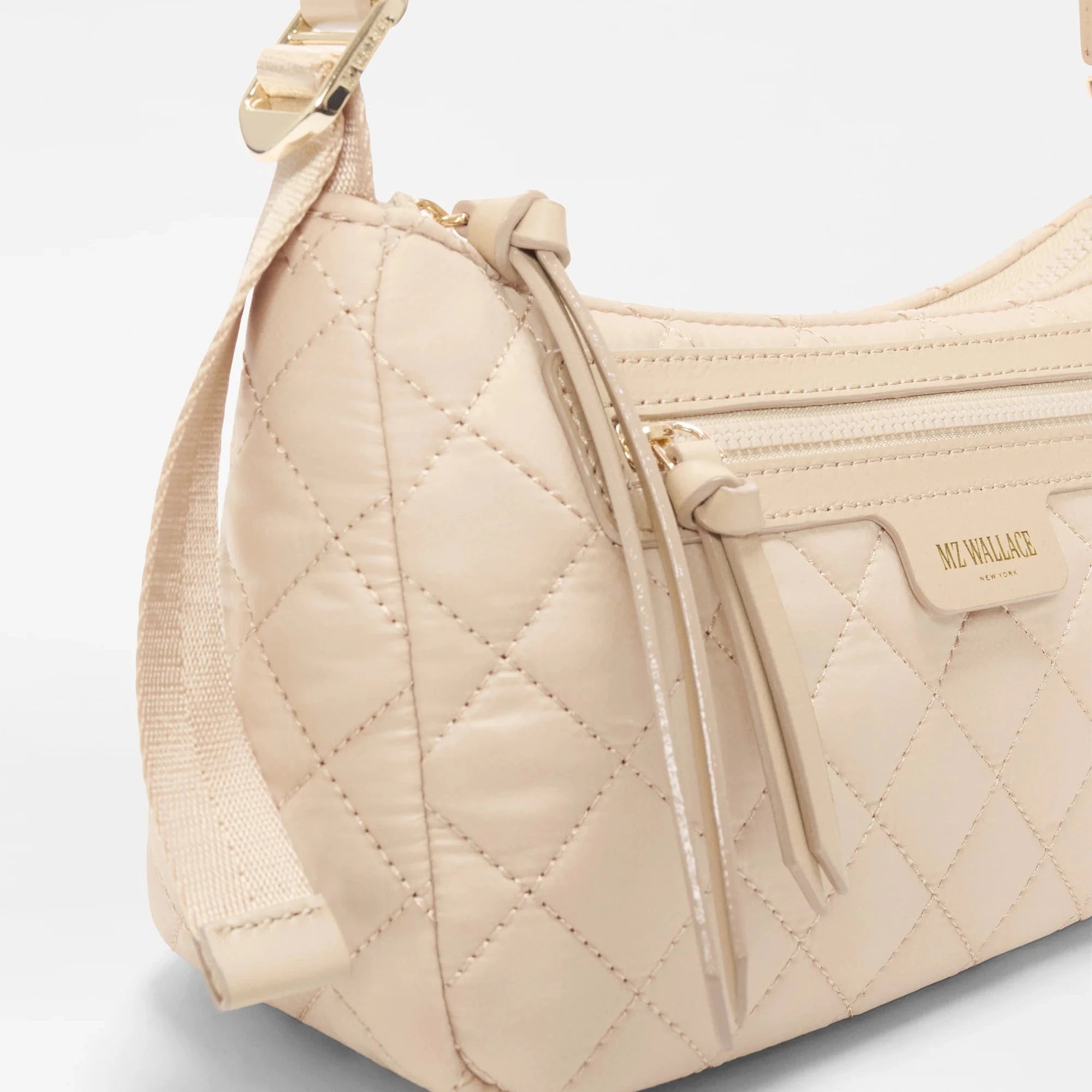 MZ WALLACE Small Park Shoulder Bag in Buff - Big Bag NY