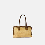 VLD SILHOUETTE Baguette style Raffia Tote - Big Bag NY