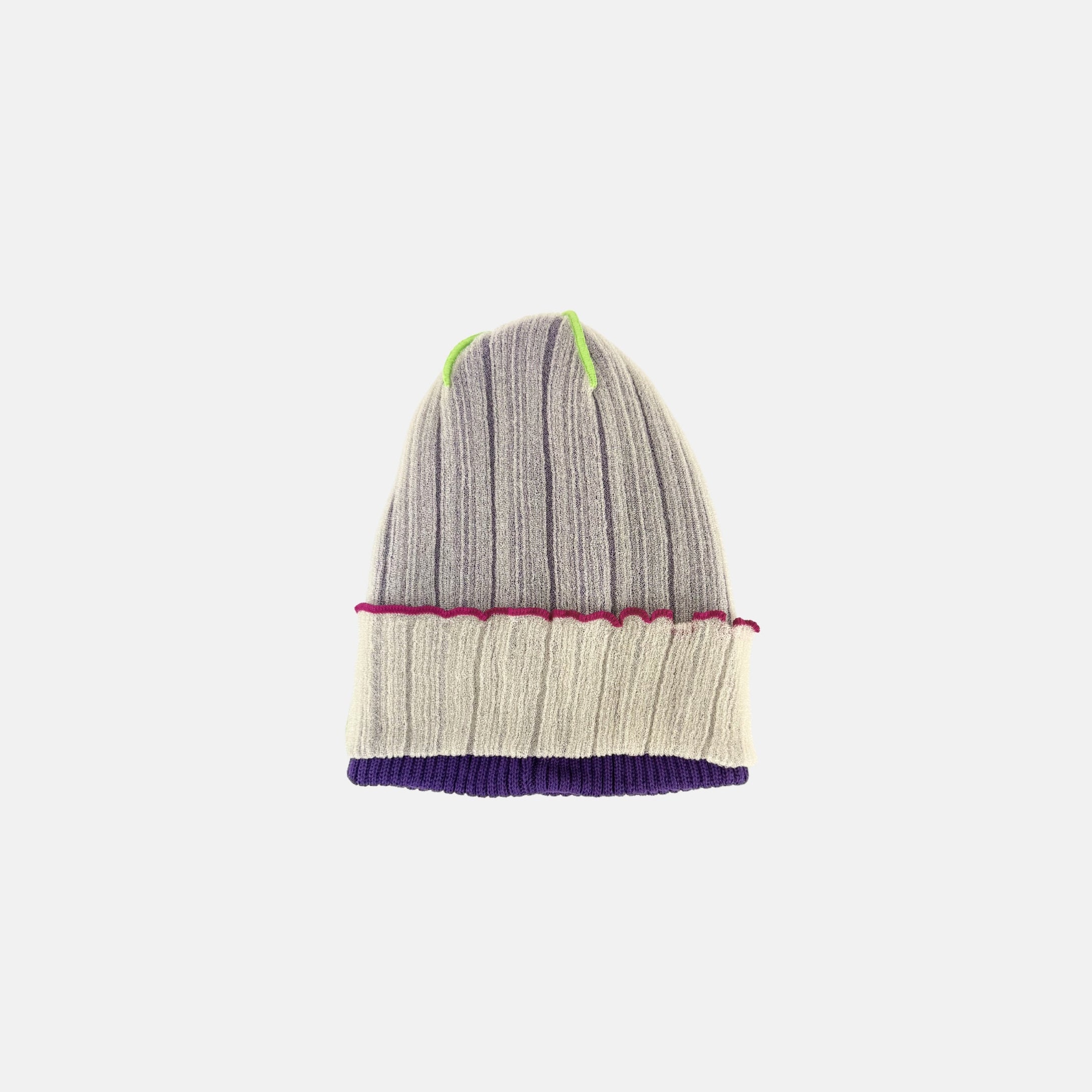 CA4LA CLEAR Cotton Knit Cap Summer Beanie in Beige - Big Bag NY