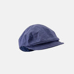 PCNQ QUIHNO Linen and Nylon Sun and Rain Flat Cap in Blue - Big Bag NY