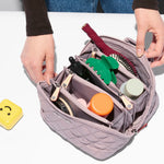 MZ WALLACE Metro Accordion Cosmetic Case in Quail - Big Bag NY