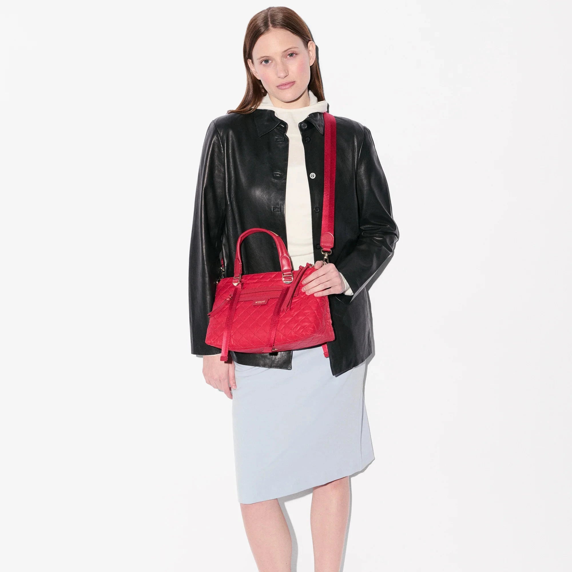 Small Park Satchel in Apple Red - Big Bag NY 