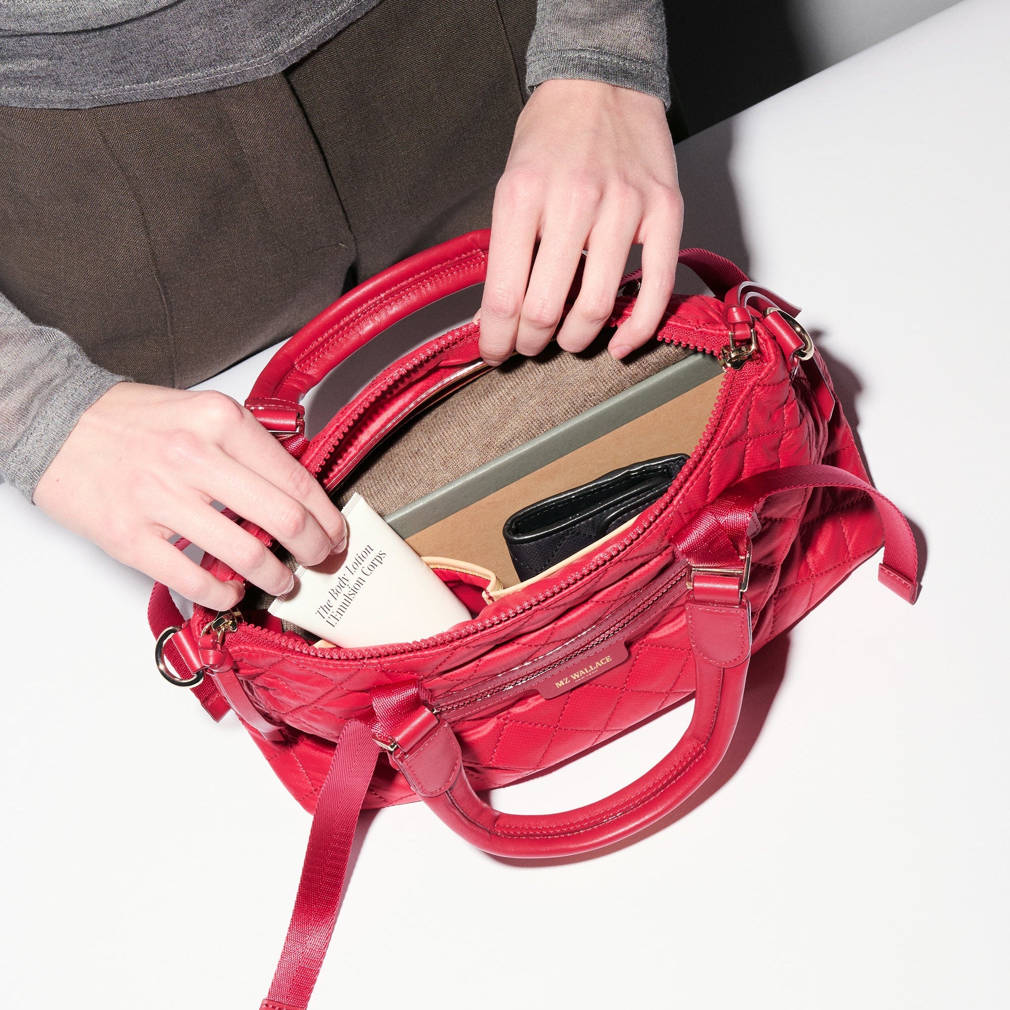 Small Park Satchel in Apple Red - Big Bag NY 