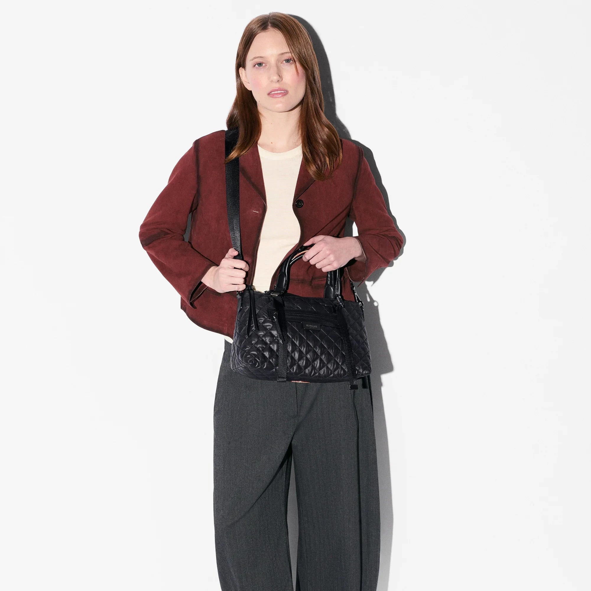 Small Park Satchel in Black - Big Bag NY 