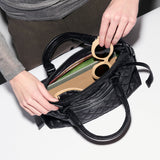 Small Park Satchel in Black - Big Bag NY 