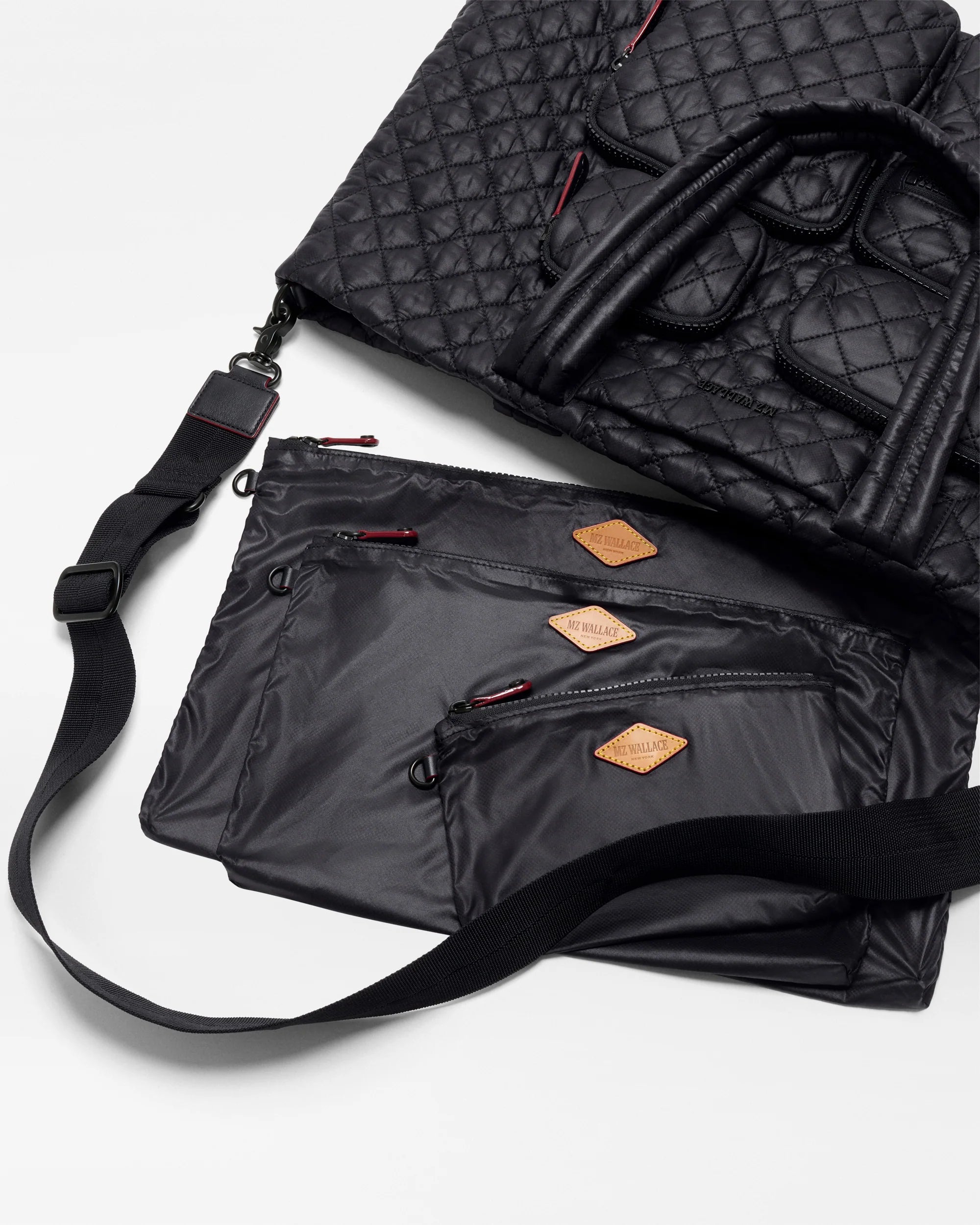 MZ Wallace Large Metro Travel Tote in Black - Big Bag NY