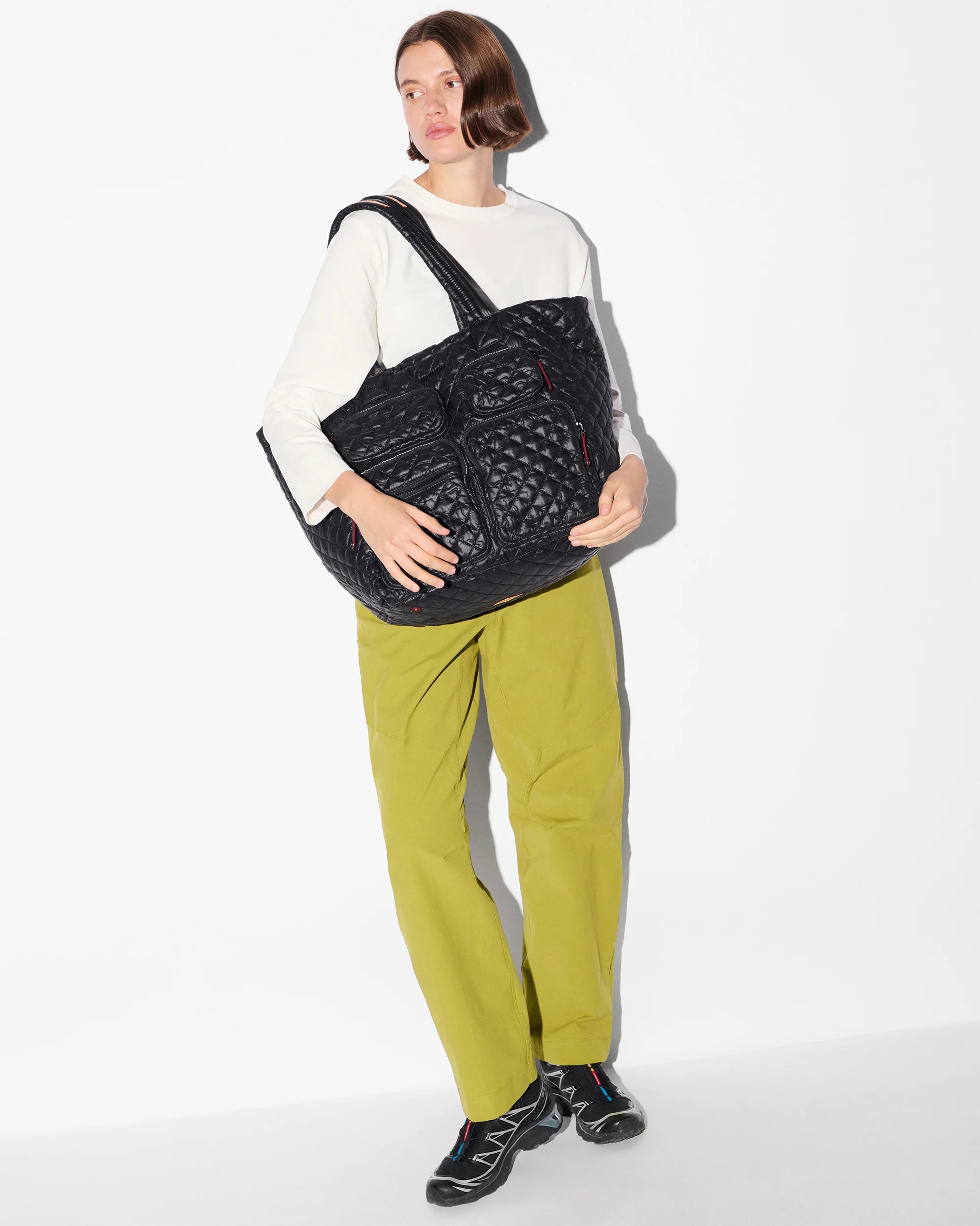 MZ Wallace Large Metro Travel Tote in Black - Big Bag NY