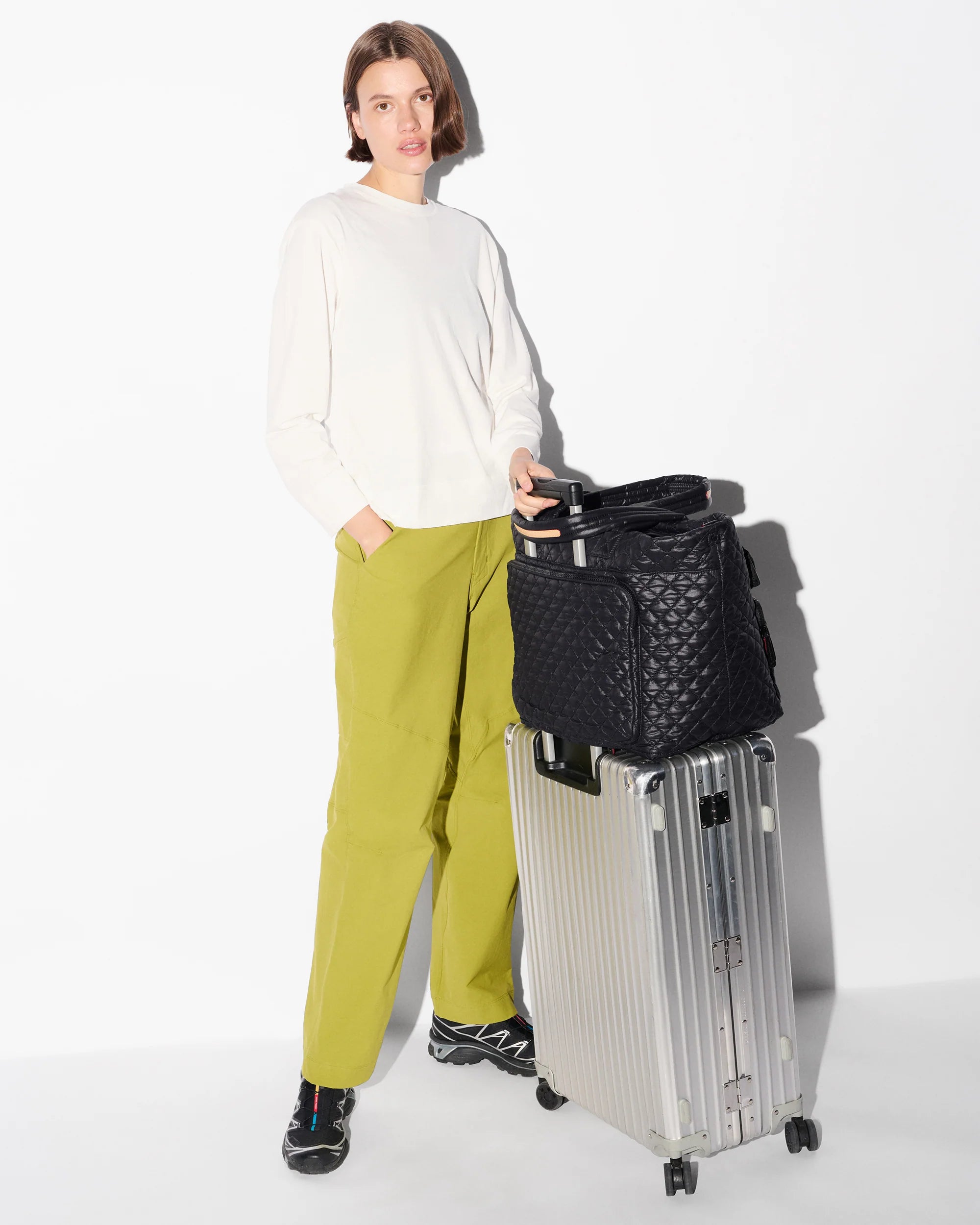 MZ Wallace Large Metro Travel Tote in Black - Big Bag NY