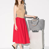 MZ Wallace Large Metro Tote Deluxe in Black and White Gingham - Big Bag NY