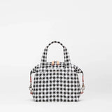 MZ Wallace Small Sutton Deluxe in Black and White Gingham - Big Bag NY