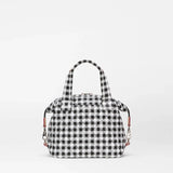 MZ Wallace Small Sutton Deluxe in Black and White Gingham - Big Bag NY