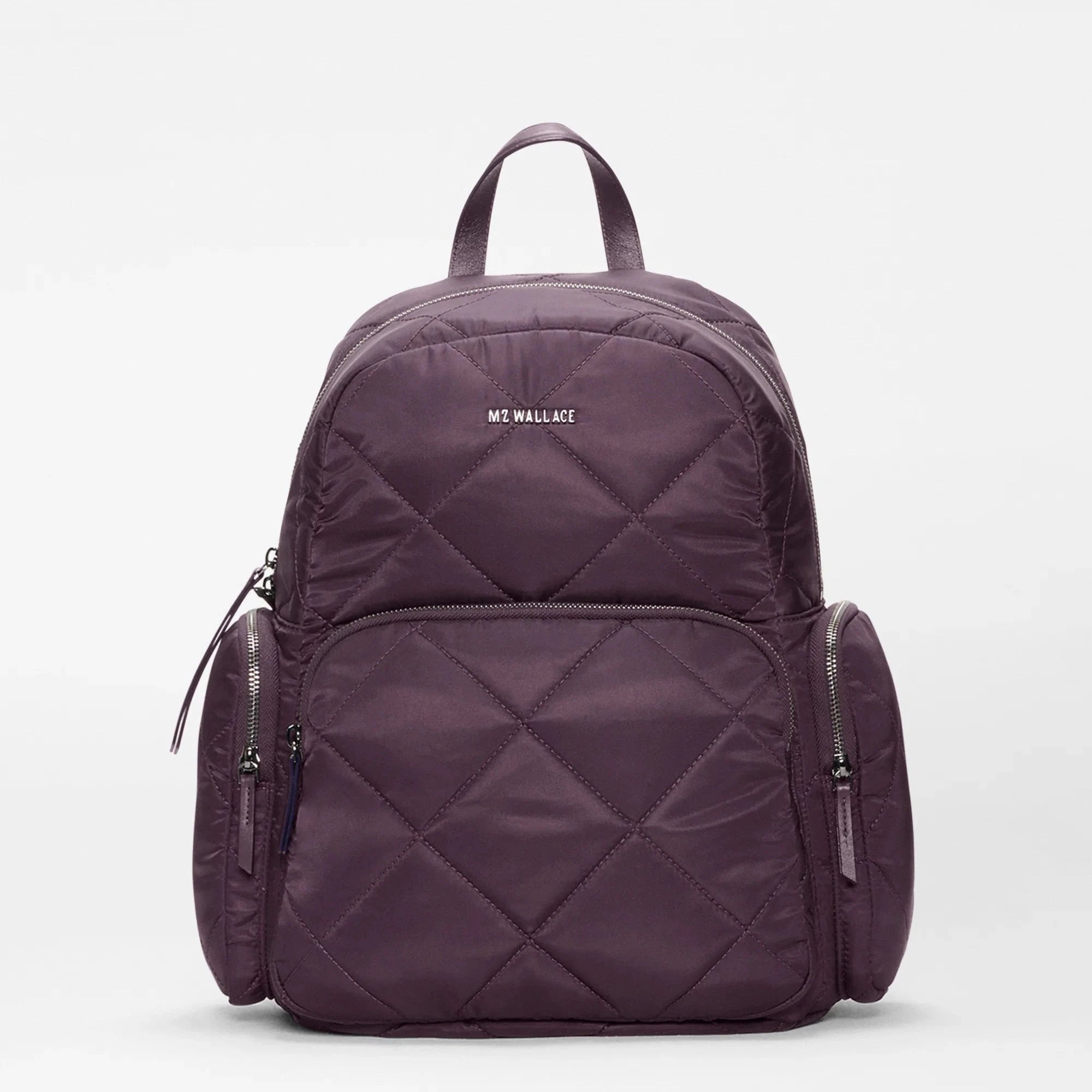 MZ Wallace Madison Backpack in Raisin - Big Bag NY