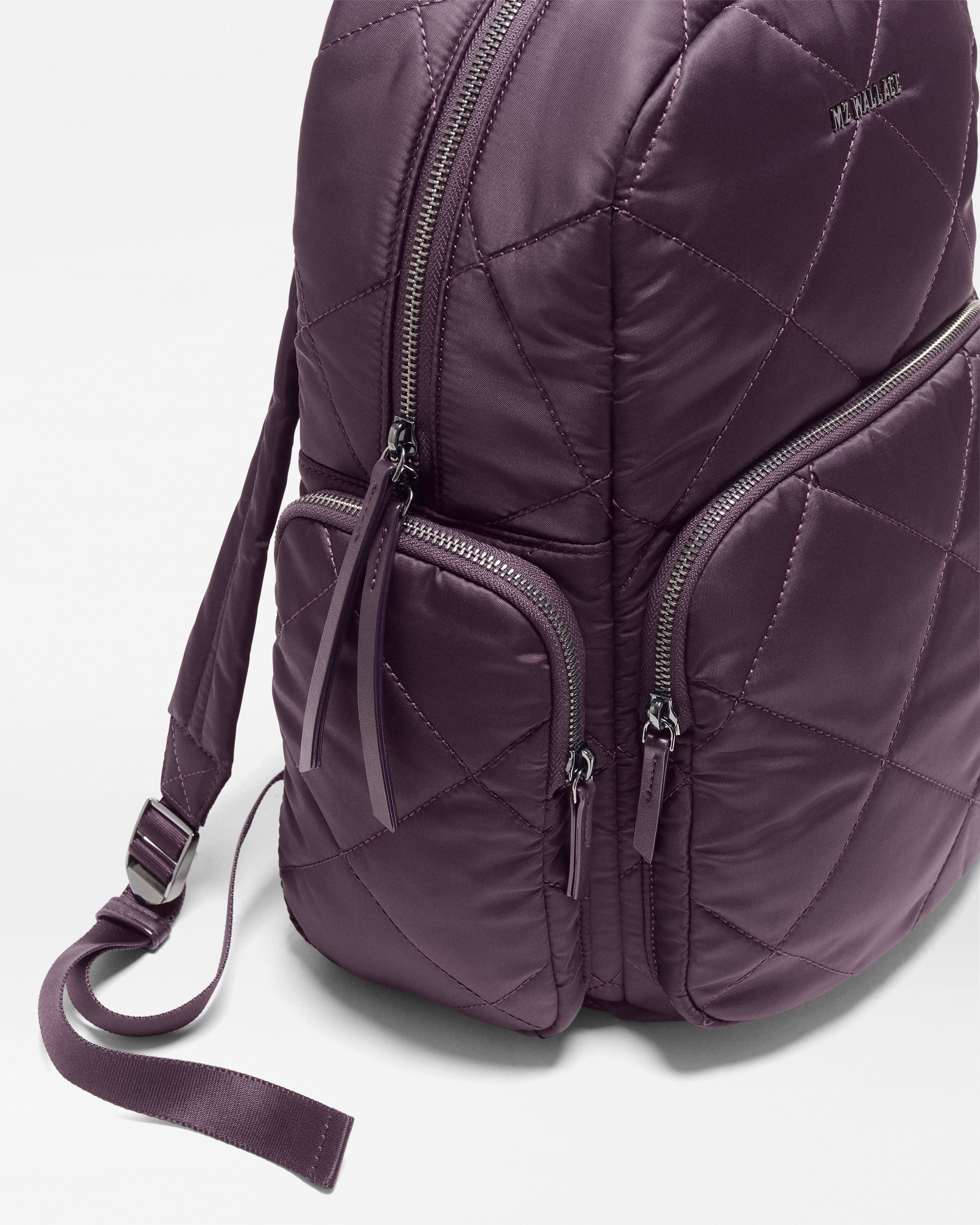 MZ Wallace Madison Backpack in Raisin - Big Bag NY
