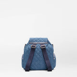 MZ Wallace Mini Crosby Backpack in True Blue Denim - Big Bag NY