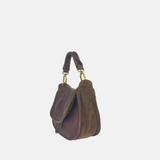 SELLA Small Ruched Flap Hobo Bag