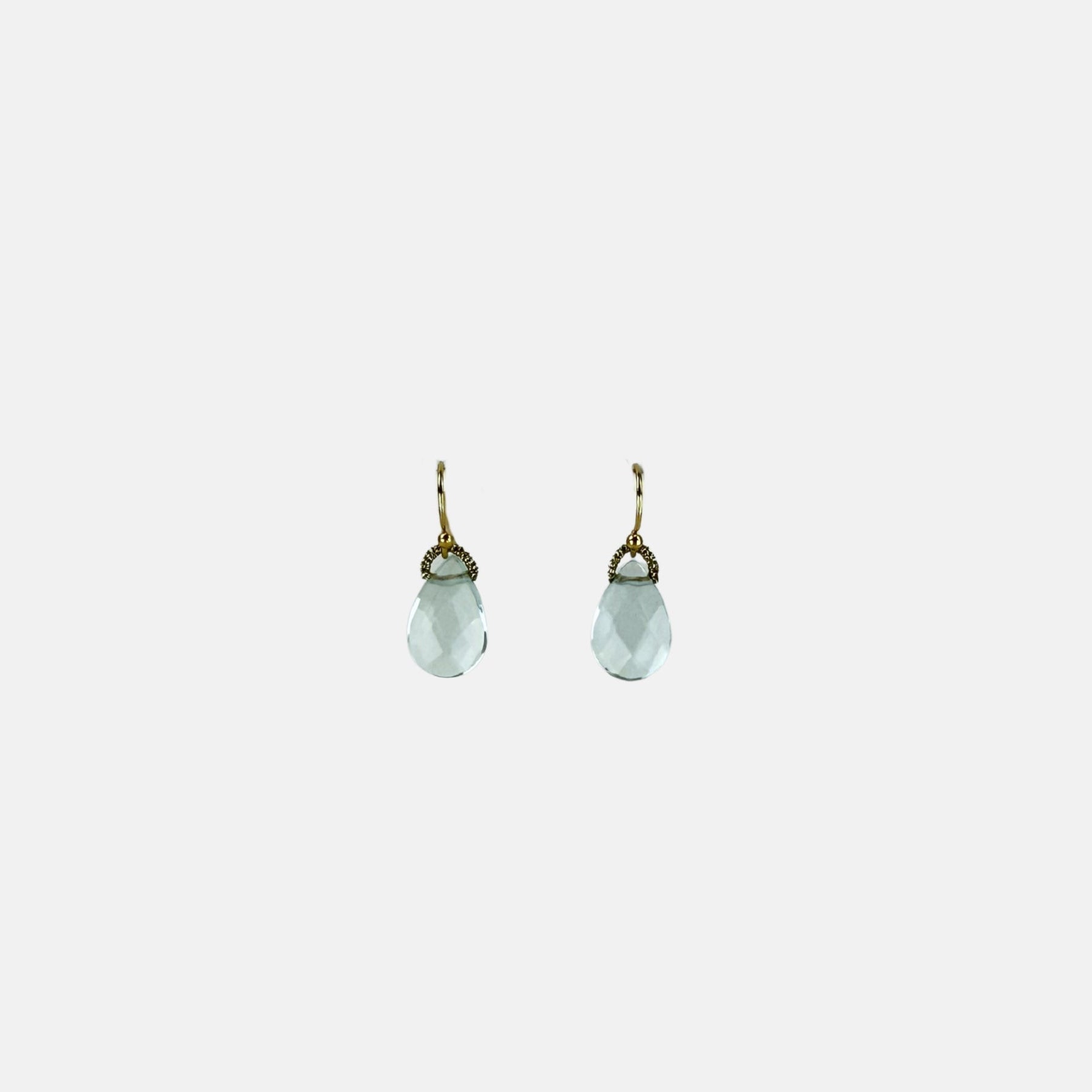 Danielle Welmond Woven Blue Crystal Drop Earrings - Big Bag NY