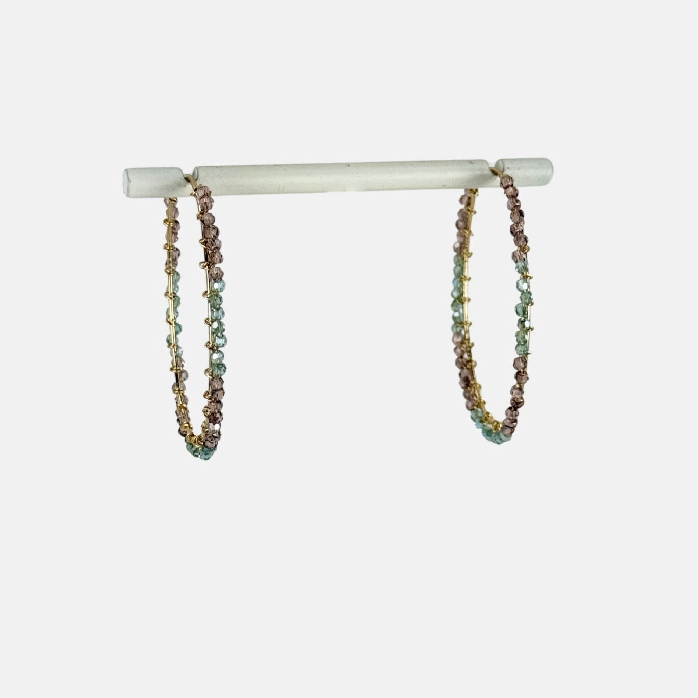 Dana Kellin Beaded Hoop Earrings - Big Bag NY