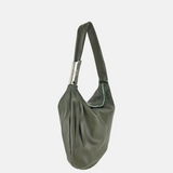 Angi Venezia Large Asymmetric Hobo with Silver Ornament - Big Bag NY