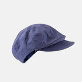 PCNQ QUIHNO Linen and Nylon Sun and Rain Flat Cap in Blue - Big Bag NY