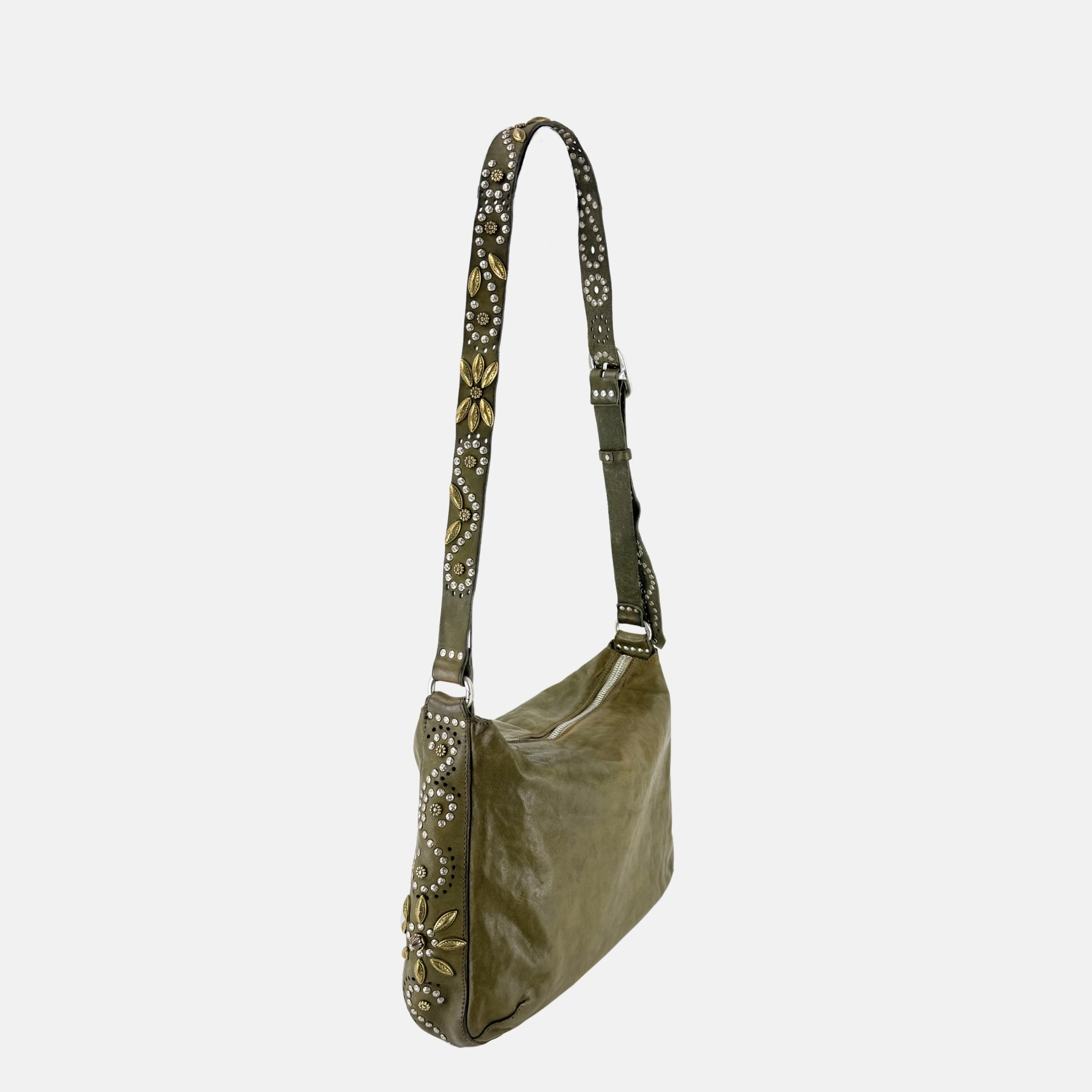 Campomaggi NADA Crossbody in Olive Green - Big Bag NY