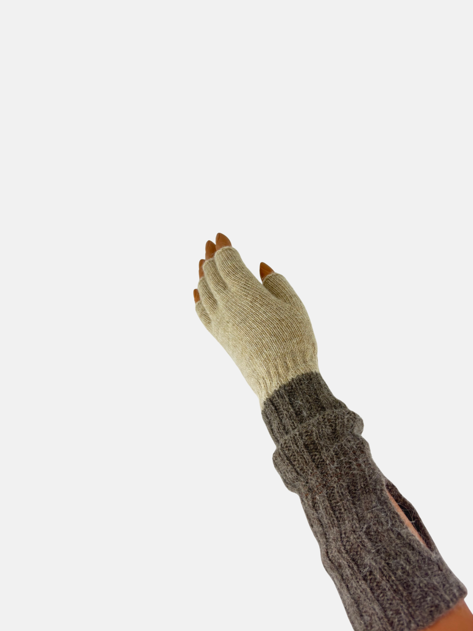 Santacana Two Tone Fingerless Gloves - Big Bag NY