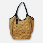 Marco Masi Large Raffia Open Crochet Tote Natural - Big Bag NY