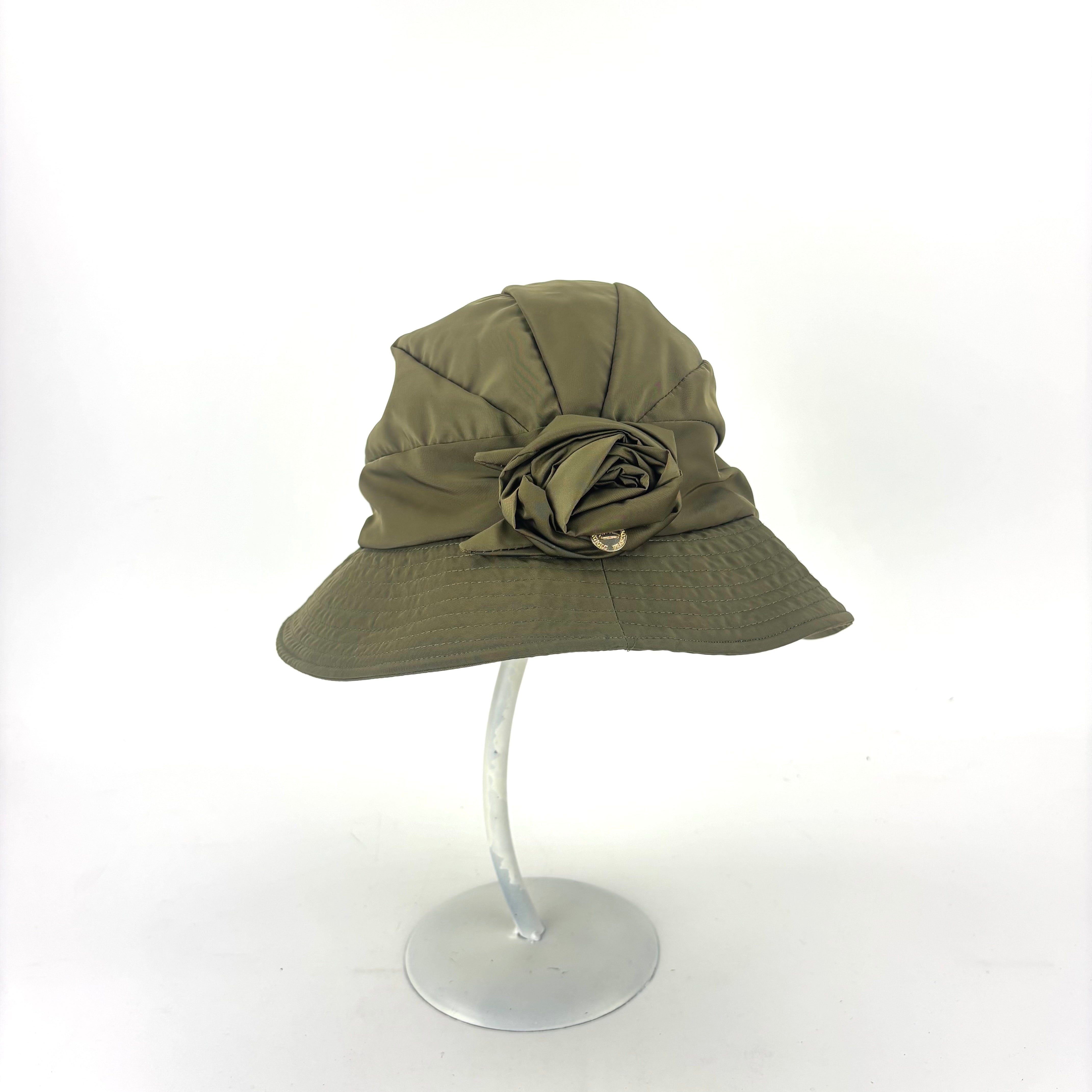 Rain Hat with Flower Detail