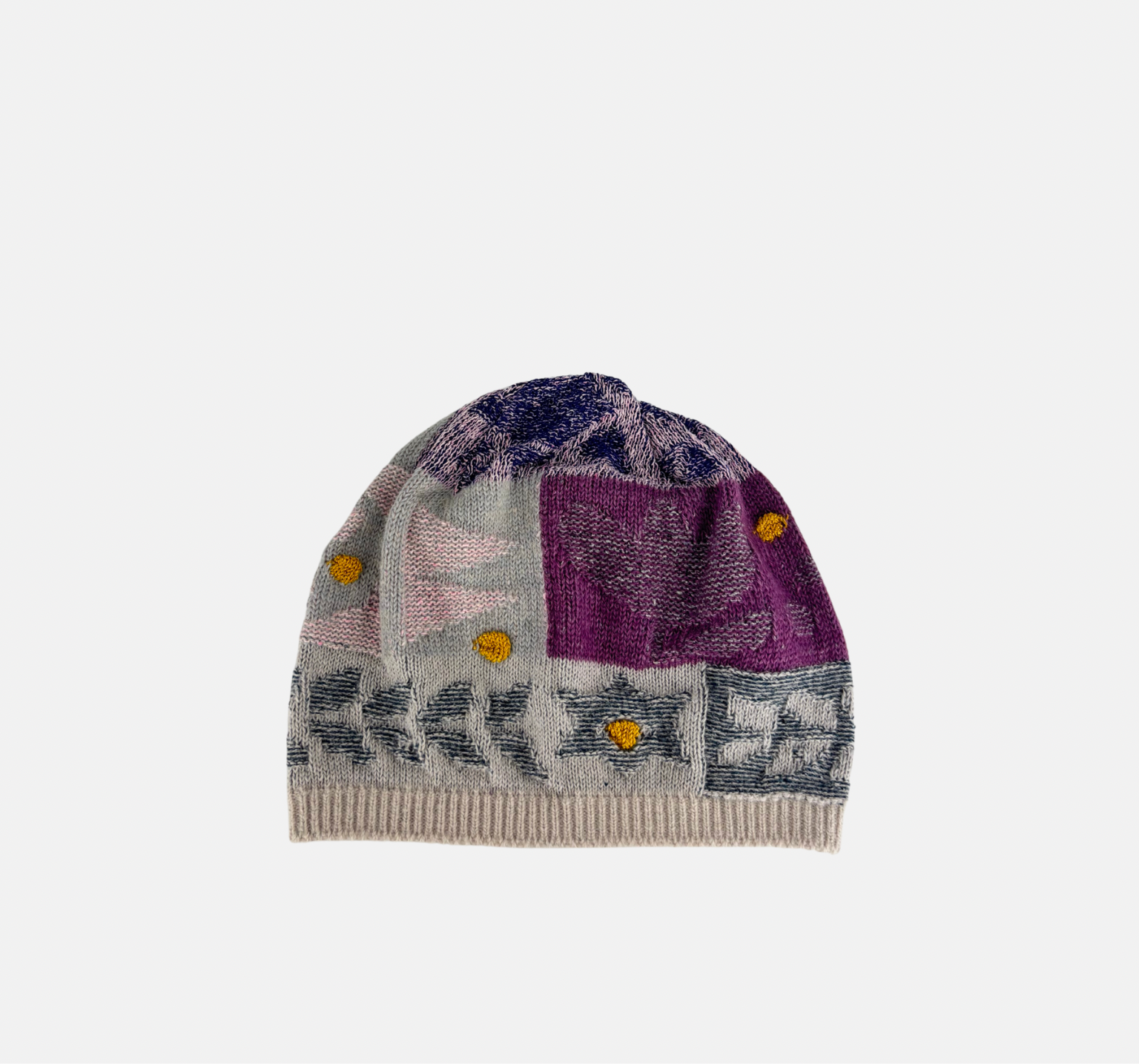 Fuga Fuga Hand Embroidered Alpaca Hat in Grey - Big Bag NY