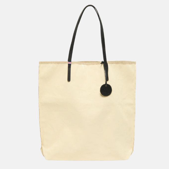 Jack Gomme AMIE Linen Tote Bag in Crema - Big Bag NY