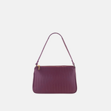 Laura DiMaggio Burgundy Embossed Shoulder Bag - Big Bag NY