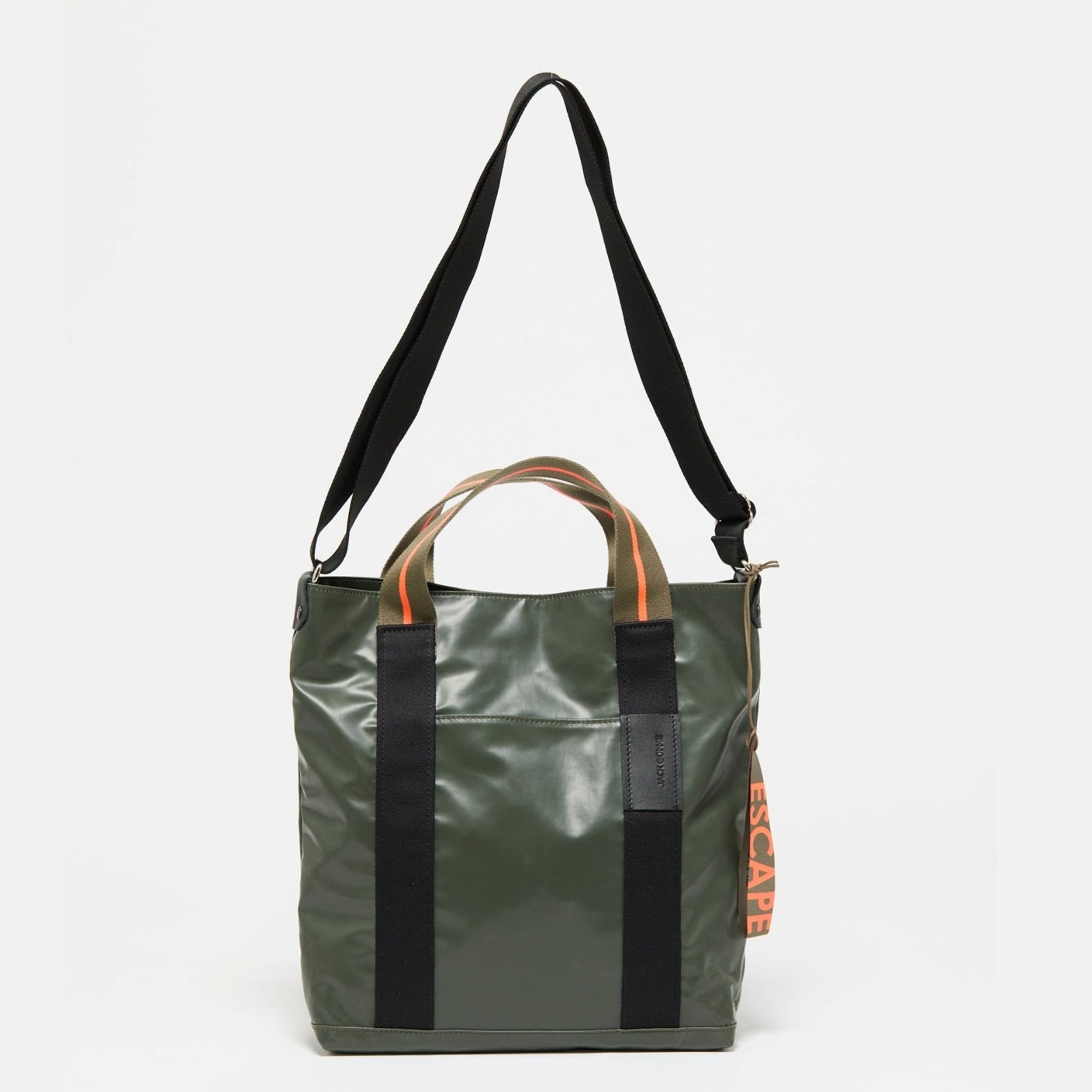 Jack Gomme PETIT CALVI Escape Tote Bag in Kaki - Big Bag NY