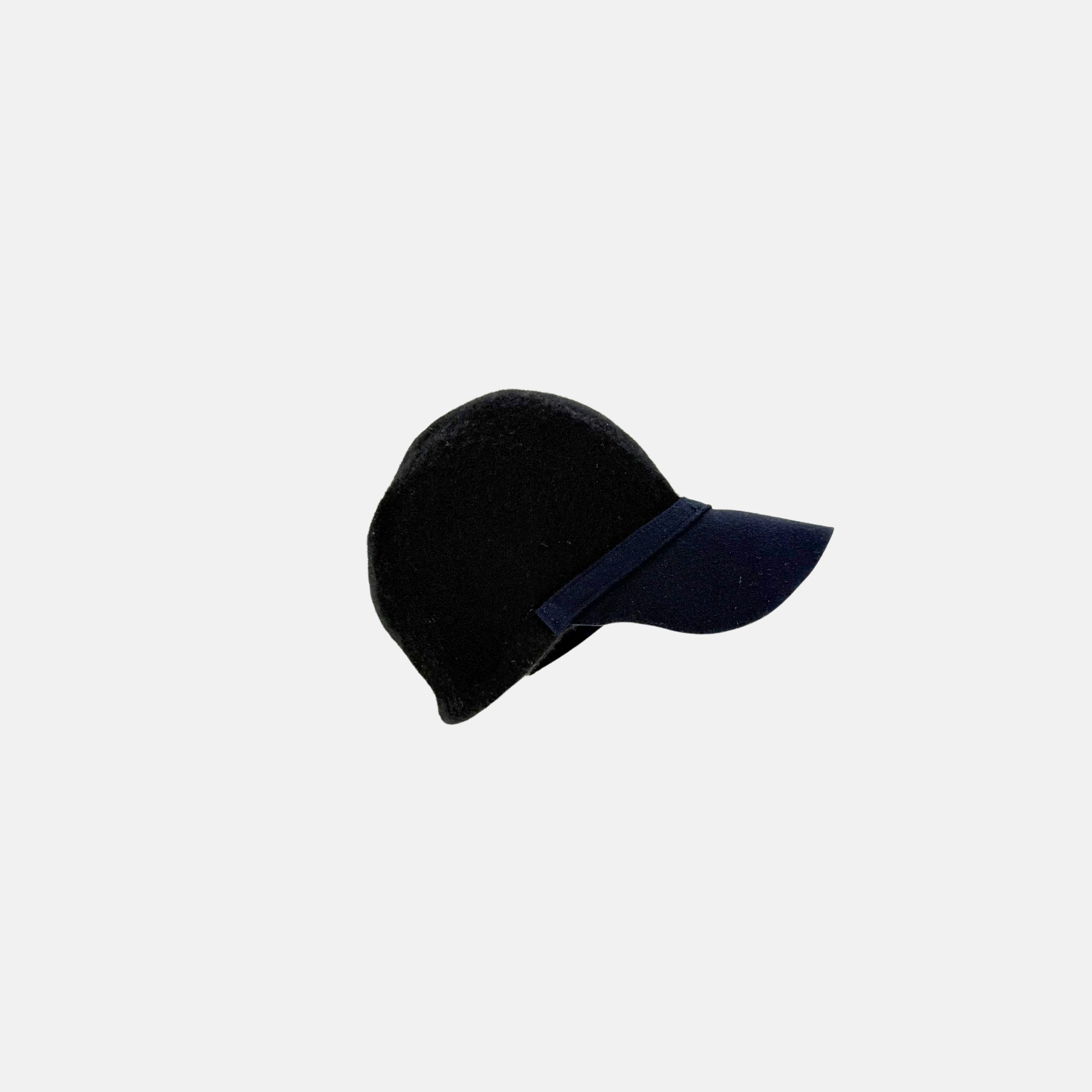 Julie Dubois BASEBALL Wool Cap Style Hat in Black - Big Bag NY