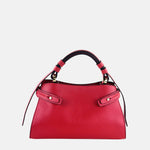 LORISTELLA SHEILA Top Handle Mini Satchel in Rosso - Big Bag NY