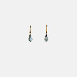 5 Octobre Blue Sapphire Drop Earrings - Big Bag NY