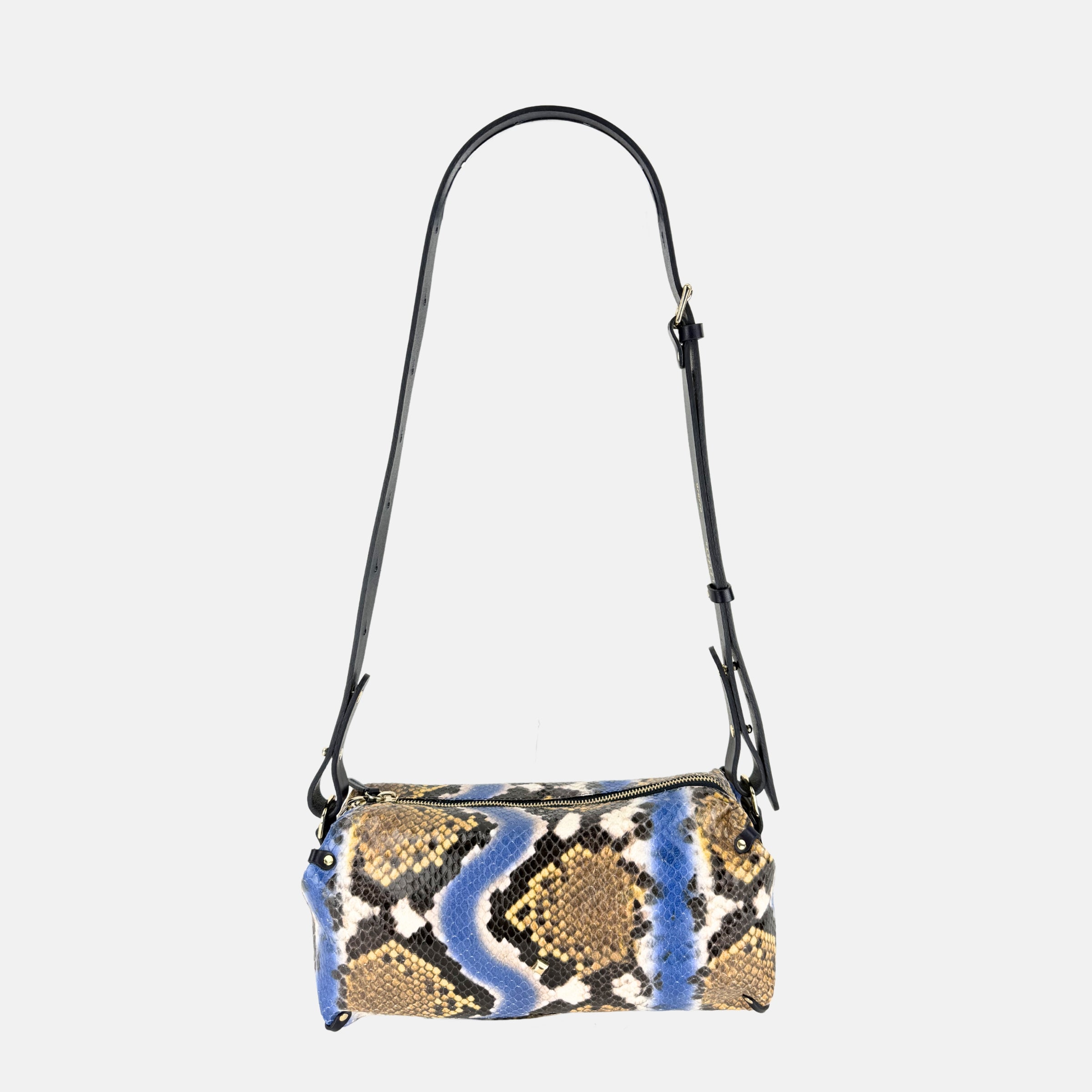 HERBERT Frère Sœur Le Sohna Serpent Shoulder Bag in Blue - Big Bag NY