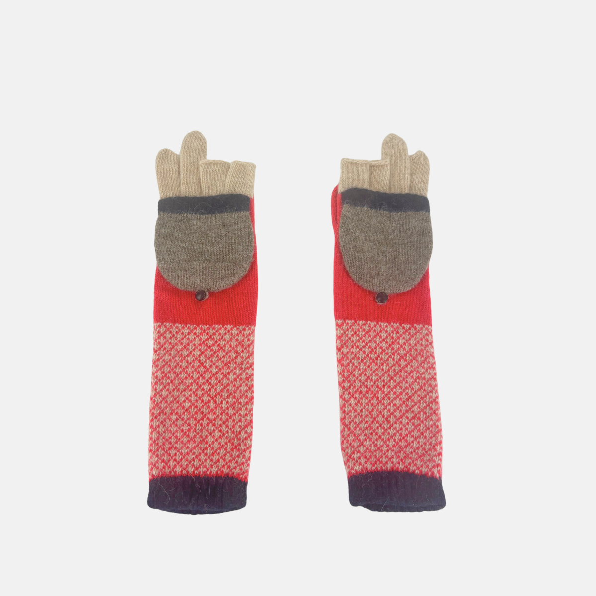 Recycled Wool and Cashmere Long Gloves