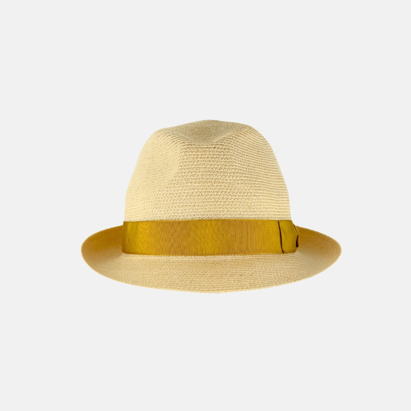 Hats & Dreams Manila Hemp Trilby with Gold Band - Big Bag NY