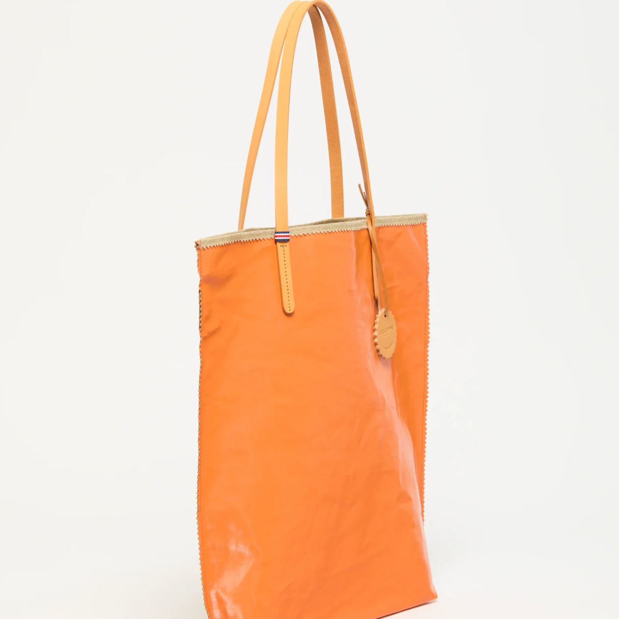 Jack Gomme AMIE Linen Tote Bag Mandarin - Big Bag NY