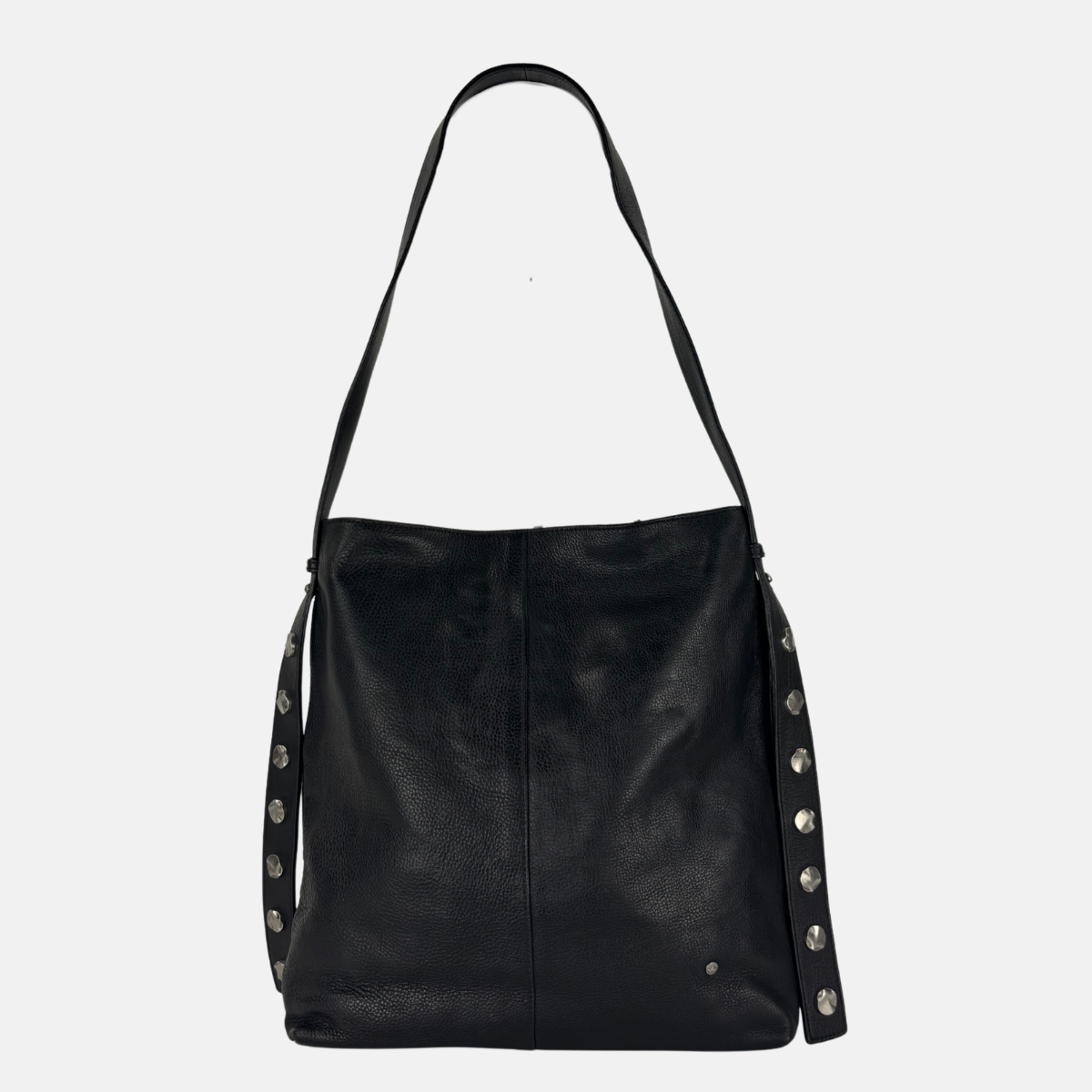Studded Large Shoulder Tote in Black – Big Bag