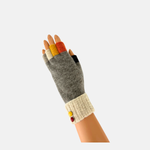 Santacana Wool and Angora Fingerless Multicolor Glove - Big Bag NY
