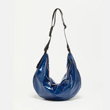 Jack Gomme LUNA X-Light Large Half Moon Bag in Blue - Big Bag NY