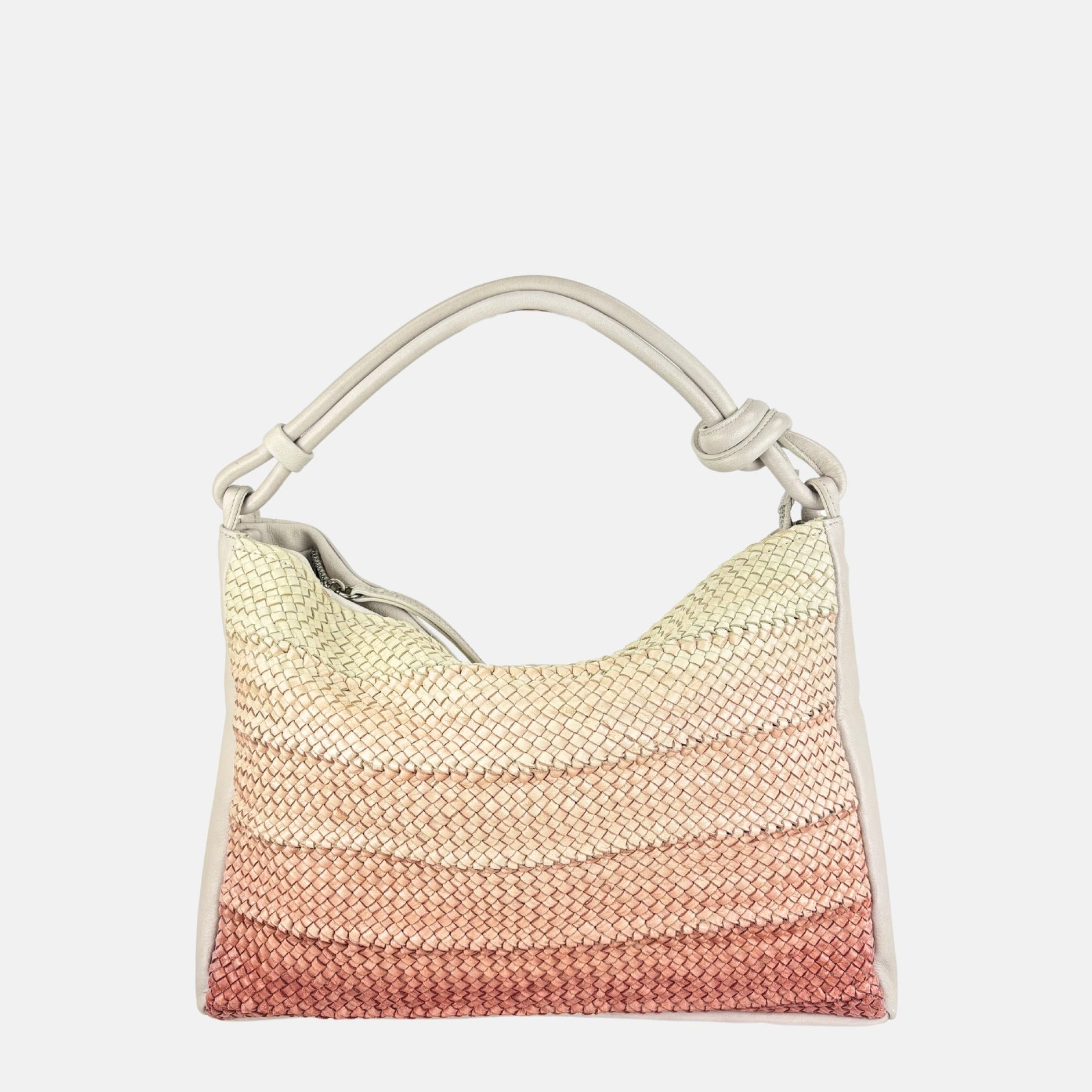 Reptile's House Soul Ombre Woven Shoulder Bag in Camel - Big Bag NY