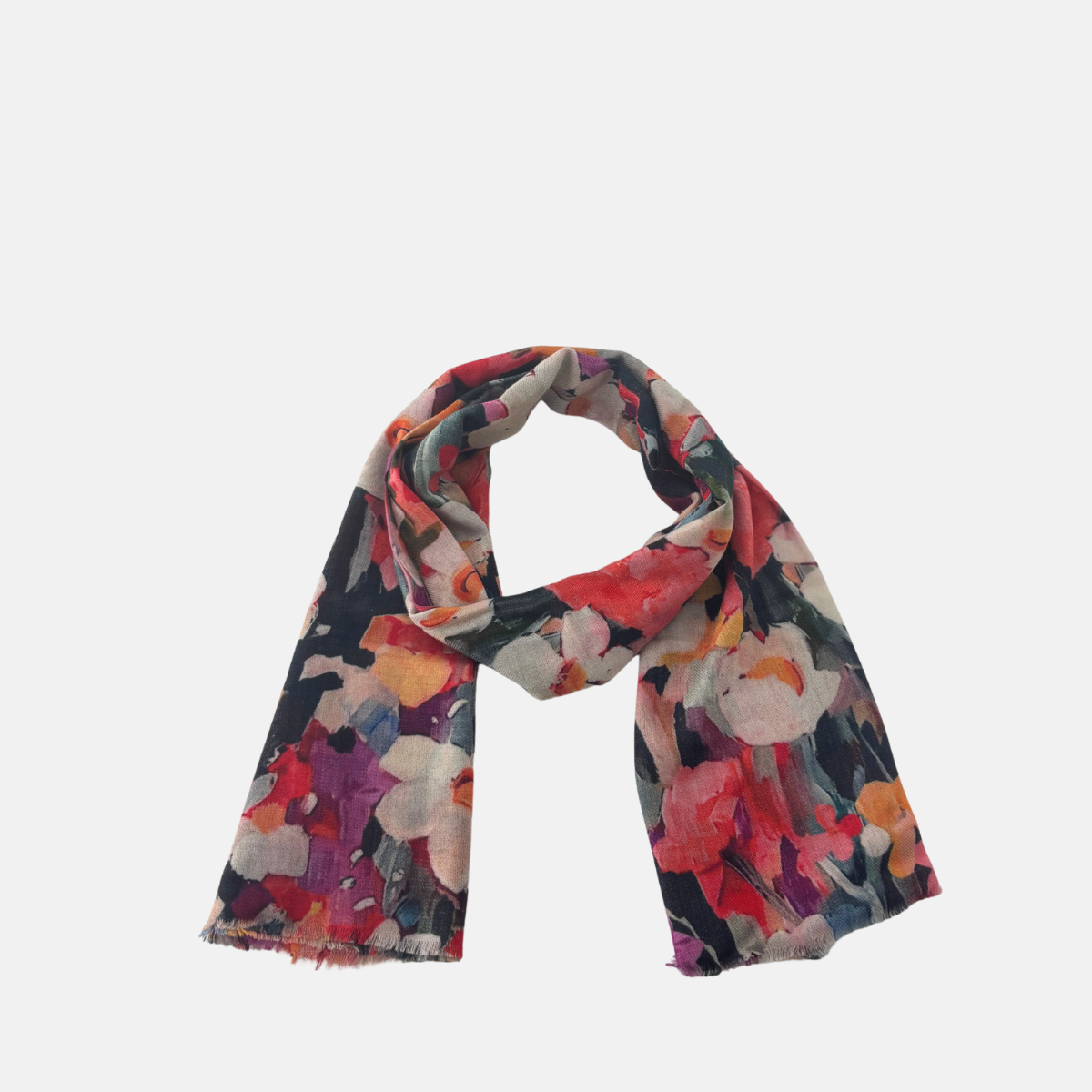 Tradition Textiles Fire Flowers Scarf - Big Bag NY