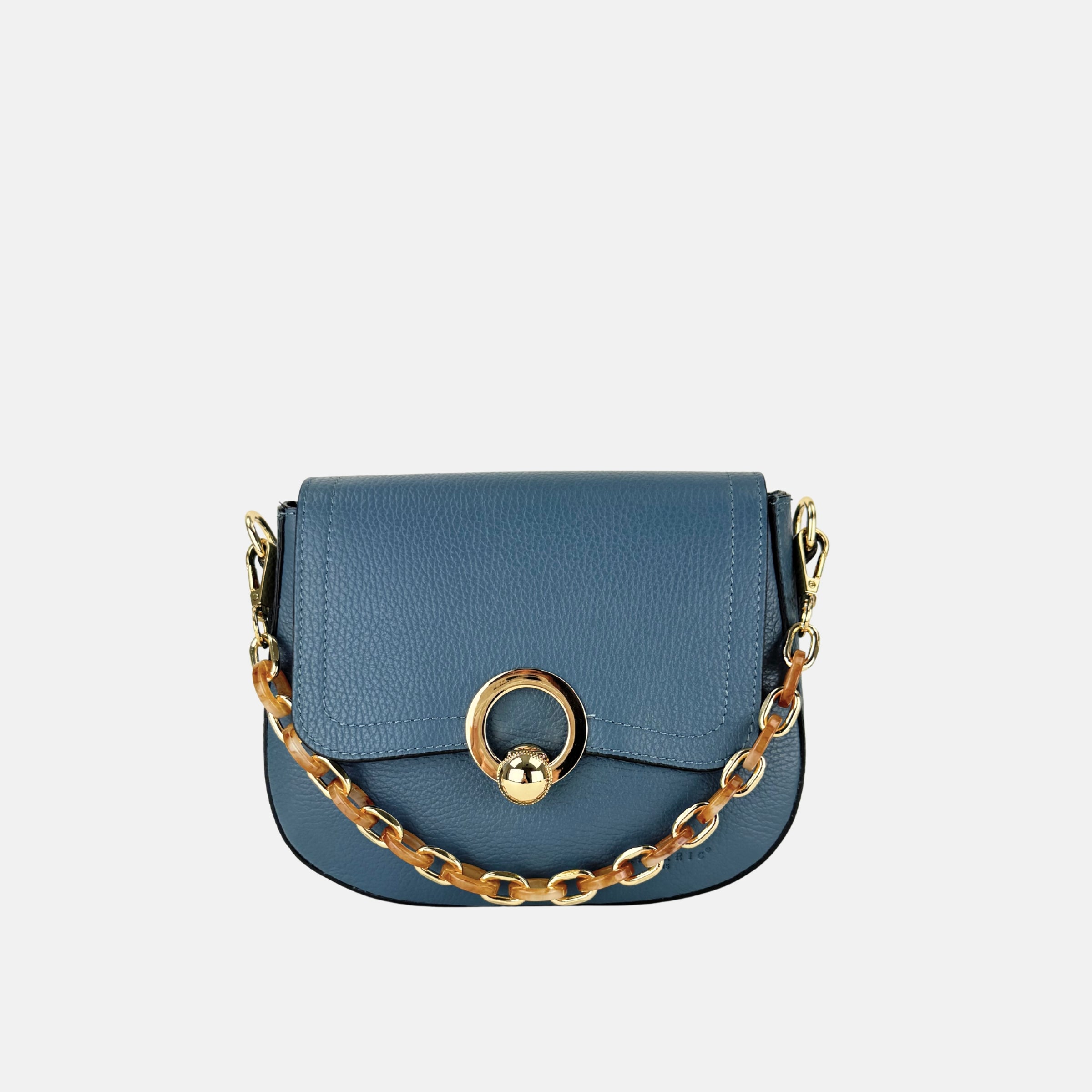 Frederic Blue Circle Lock Crossbody - Big Bag NY