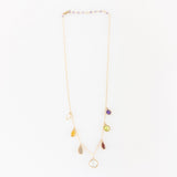 Lina's Multi Teardrop Necklace Rainbow - Big Bag NY